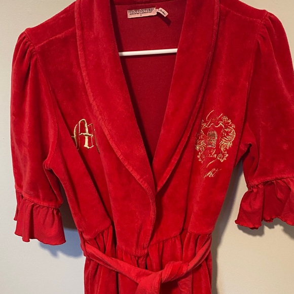Juicy Couture Scarlet Ruffle Trim Robe - Picture 7 of 7
